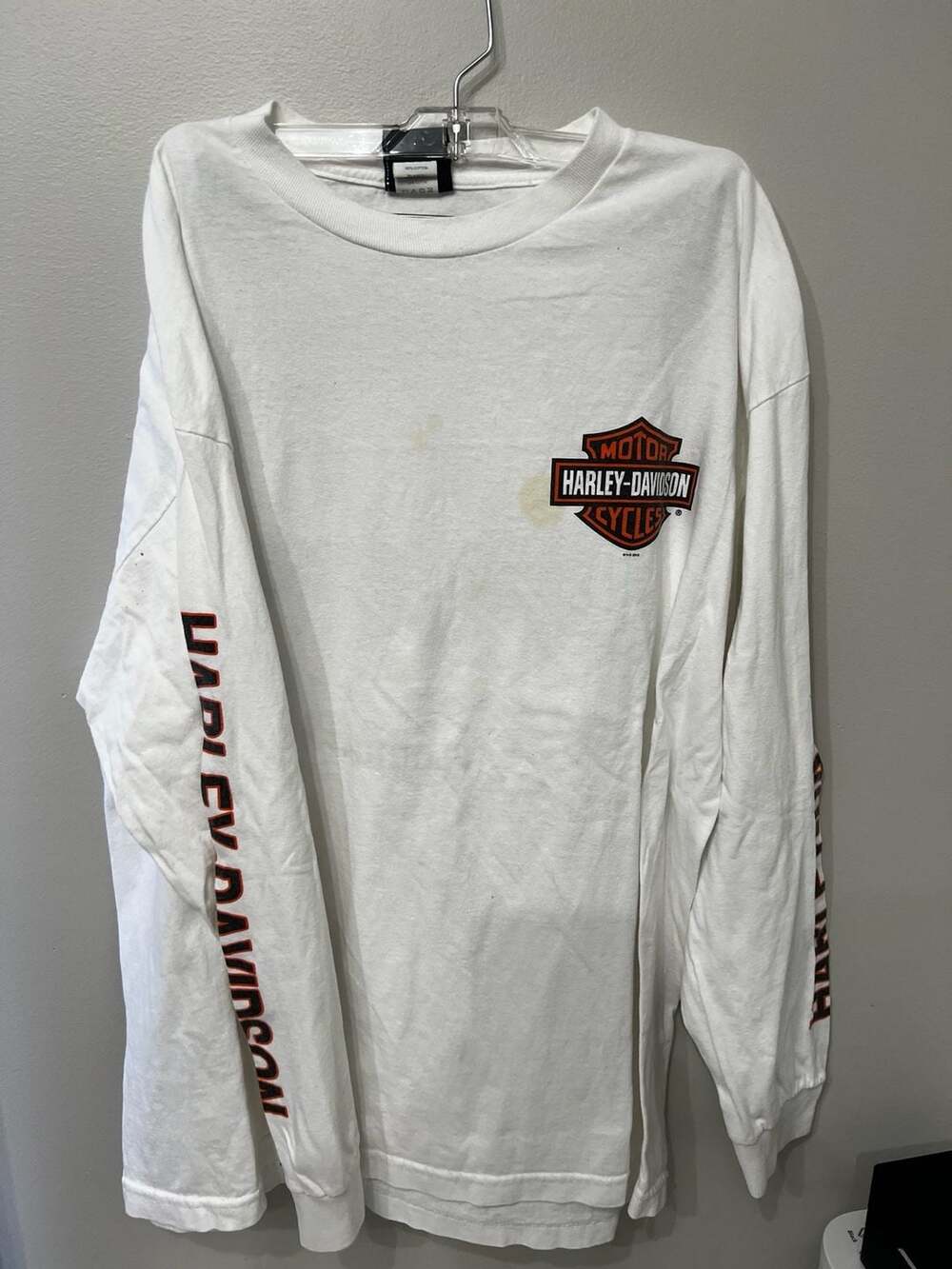 Harley-Davidson Orlando Florida Long Sleeve White T-Shirt